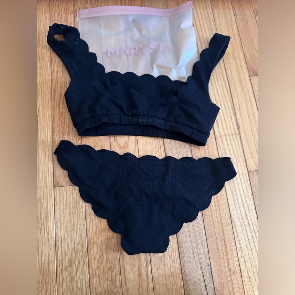 Marysia Palm Springs Top and North bottom, Black - Small